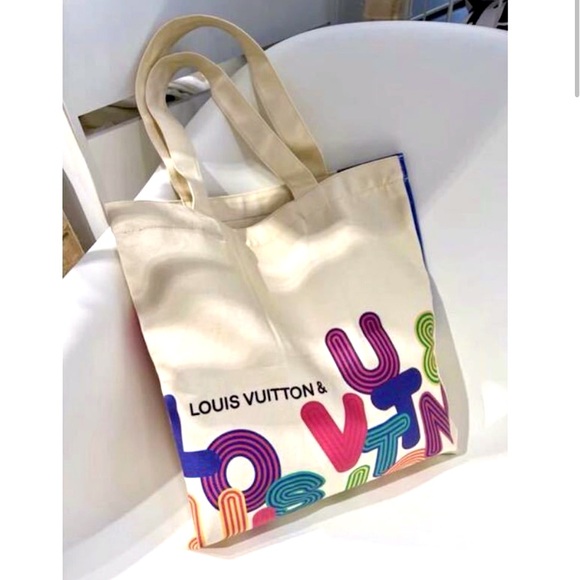 Louis Vuitton Exhibition Bag Eco Canvas Japan Exclusive Event shopping tote LV - Picture 4 of 9